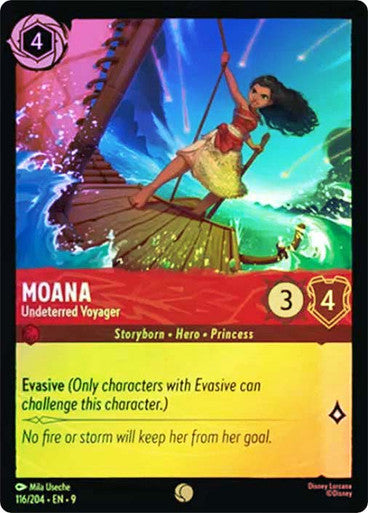 Fabled - 116/204 - Moana - Undeterred Voyager - Foil