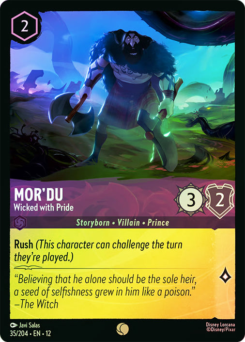 Wilds Unknown - 035/204 - Mor'du - Wicked with Pride - Foil