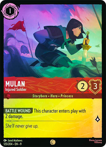 Fabled - 125/204 - Mulan - Injured Soldier - Foil