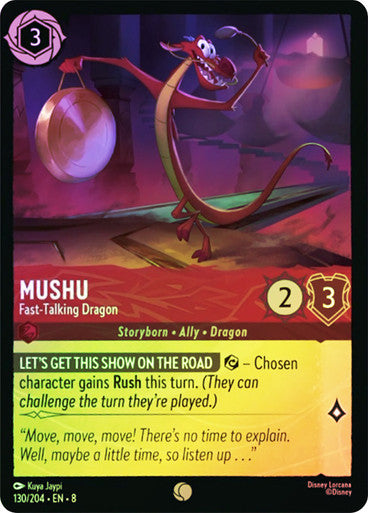 Reign Of Jafar - 130/204 - Mushu - Fast‐Talking Dragon - Foil