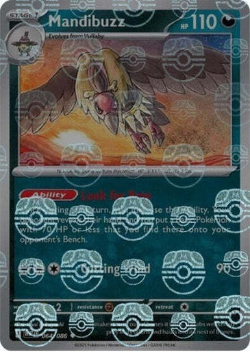 White Flare - 064/086 - Mandibuzz - Master Ball Reverse Holo