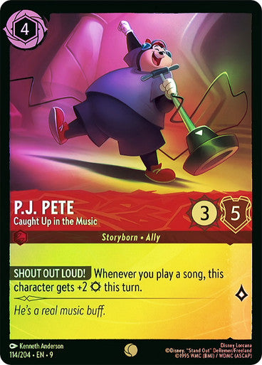 Fabled - 114/204 - P.J. Pete - Caught Up in the Music - Foil