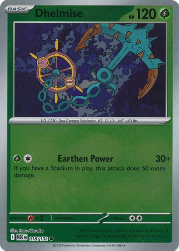 Mega Evolution - 018/132 - Dhelmise - Reverse Holo
