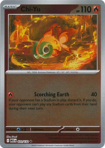 Mega Evolution - 031/132 - Chi-Yu - Reverse Holo