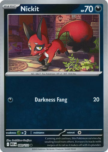 Mega Evolution - 089/132 - Nickit - Reverse Holo