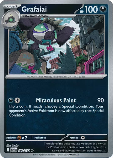 Mega Evolution - 092/132 - Grafaiai - Reverse Holo