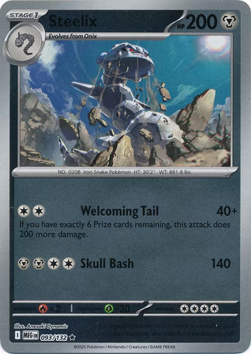 Mega Evolution - 093/132 - Steelix - Reverse Holo