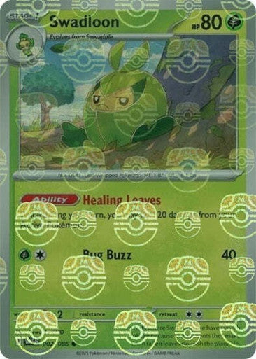 White Flare - 002/086 - Swadloon - Master Ball Reverse Holo