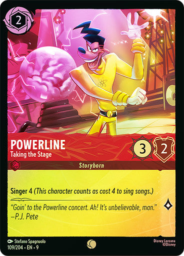Fabled - 109/204 - Powerline - Taking the Stage - Foil