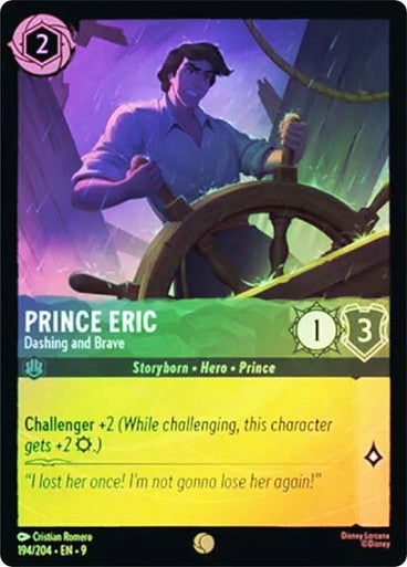 Fabled - 194/204 - Prince Eric - Dashing and Brave - Foil
