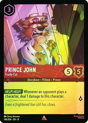 Reign Of Jafar - 146/204 - Prince John - FraidyâCat - Foil