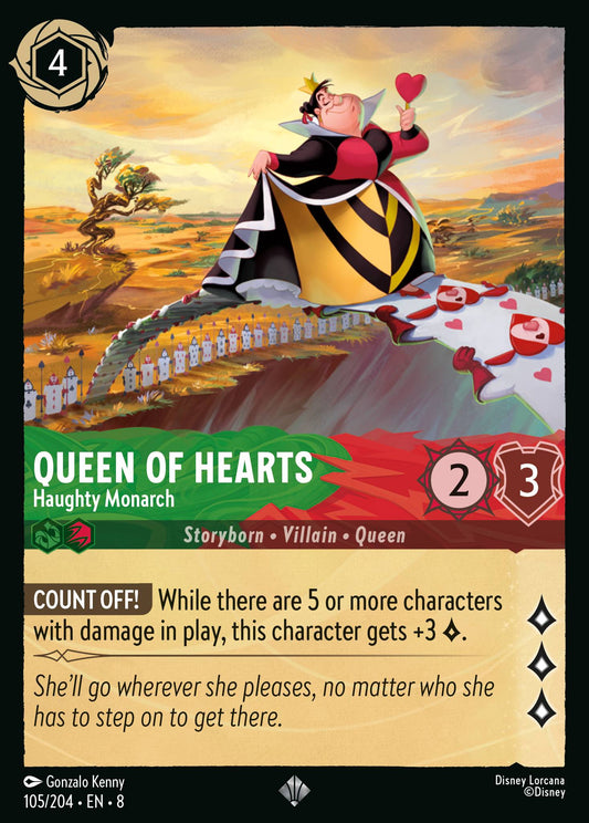 Reign Of Jafar - 105/204 - Queen of Hearts - Haughty Monarch