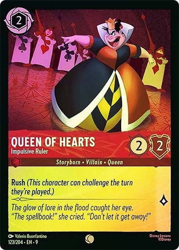 Fabled - 123/204 - Queen of Hearts - Impulsive Ruler - Foil