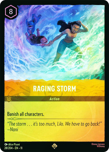 Winterspell - 028/204 - Raging Storm - Foil