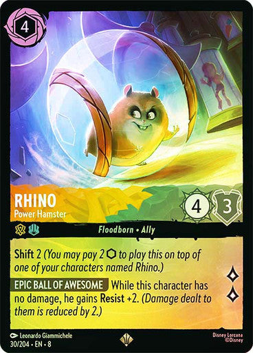 Reign Of Jafar - 030/204 - Rhino - Power Hamster - Foil