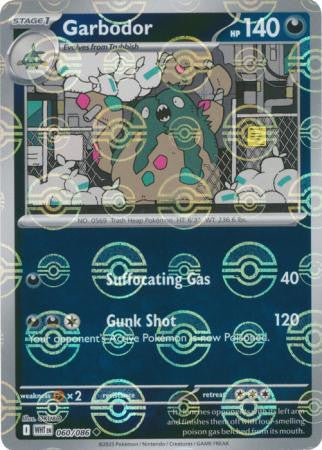 White Flare - 060/086 - Garbodor - Poké Ball Reverse Holo