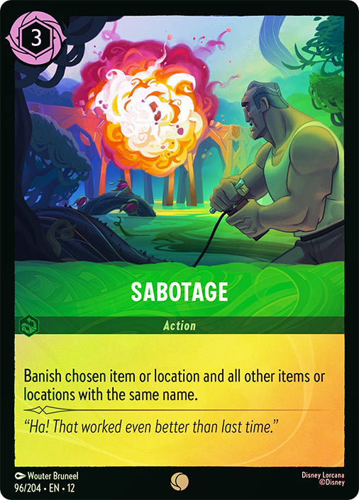 Wilds Unknown - 096/204 - Sabotage - Foil