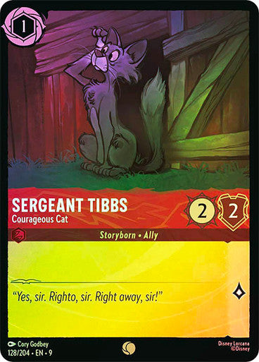 Fabled - 128/204 - Sergeant Tibbs - Courageous Cat - Foil