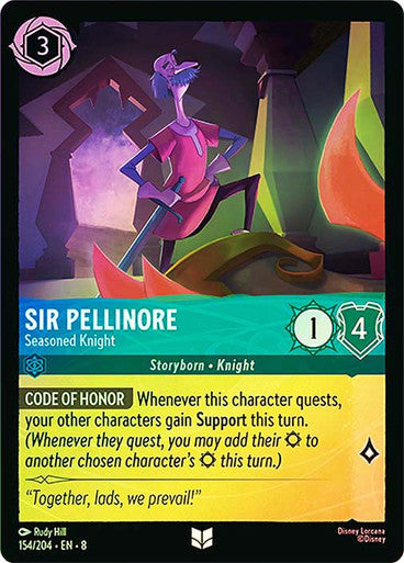 Reign Of Jafar - 154/204 - Sir Pellinore - Seasoned Knight - Foil