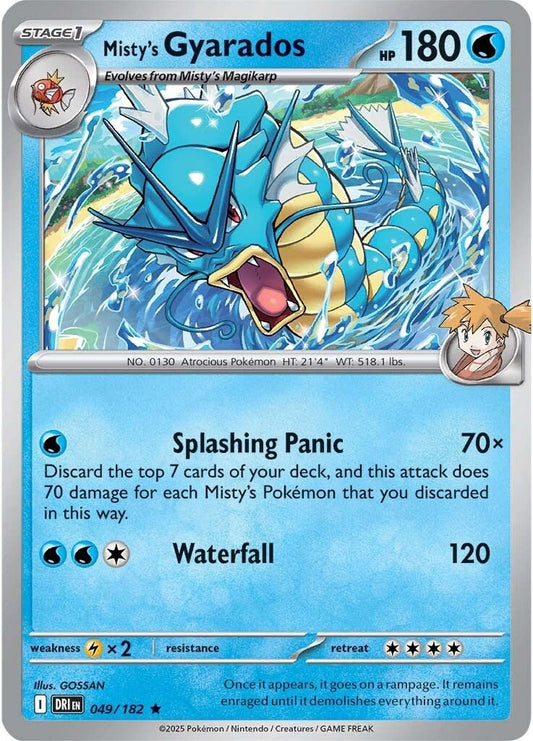 Destined Rivals - 049/182 - Misty's Gyarados - Holo