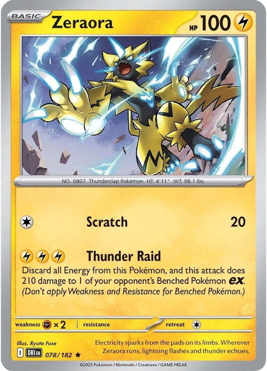 Destined Rivals - 078/182 - Zeraora - Holo