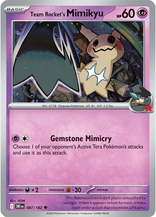 Destined Rivals - 087/182 - Team Rocket's Mimikyu