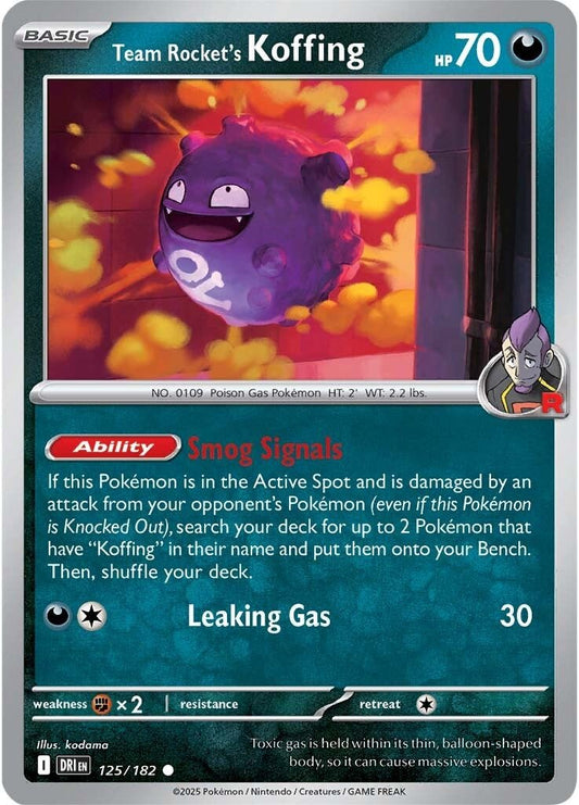 Destined Rivals - 125/182 - Team Rocket’s Koffing