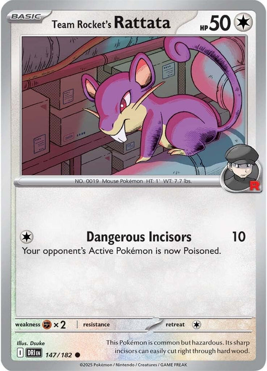 Destined Rivals - 147/182 - Team Rocket's Rattata