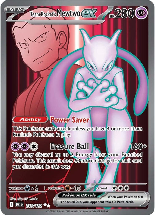 Destined Rivals - 213/182 - Team Rocket's Mewtwo ex