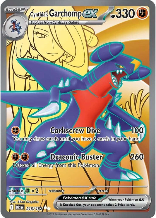 Destined Rivals - 215/182 - Cynthia's Garchomp ex
