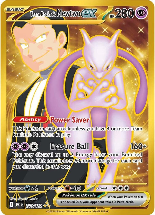 Destined Rivals - 240/182 - Team Rocket's Mewtwo ex
