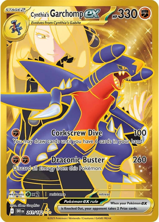 Destined Rivals - 241/182 - Cynthia's Garchomp ex