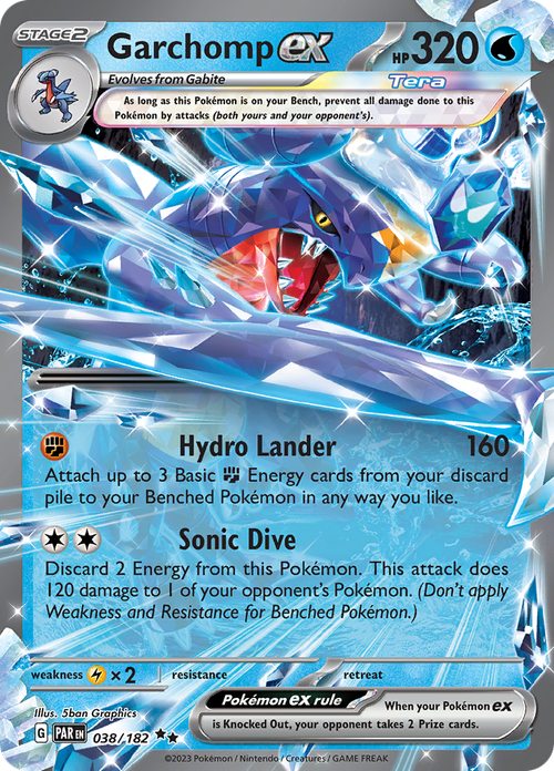 Paradox Rift - 038/182 - Garchomp ex