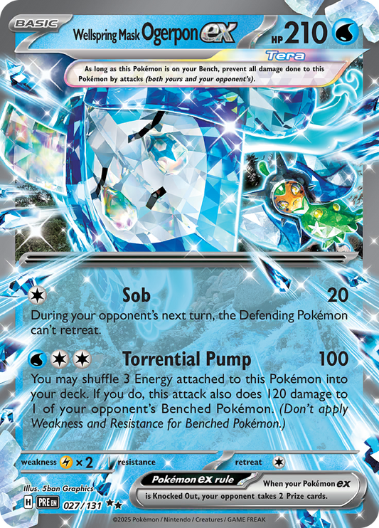 Prismatic Evolutions - 027/131 - Wellspring Mask Ogerpon ex