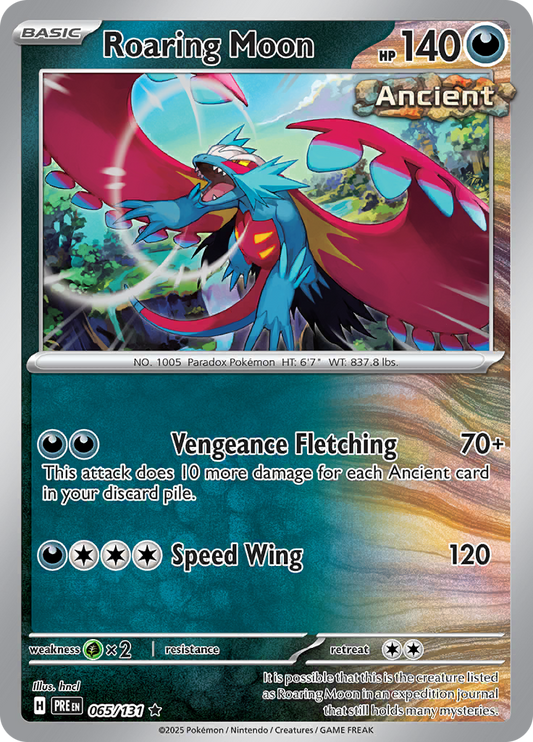 Prismatic Evolutions - 065/131 - Roaring Moon - Holo