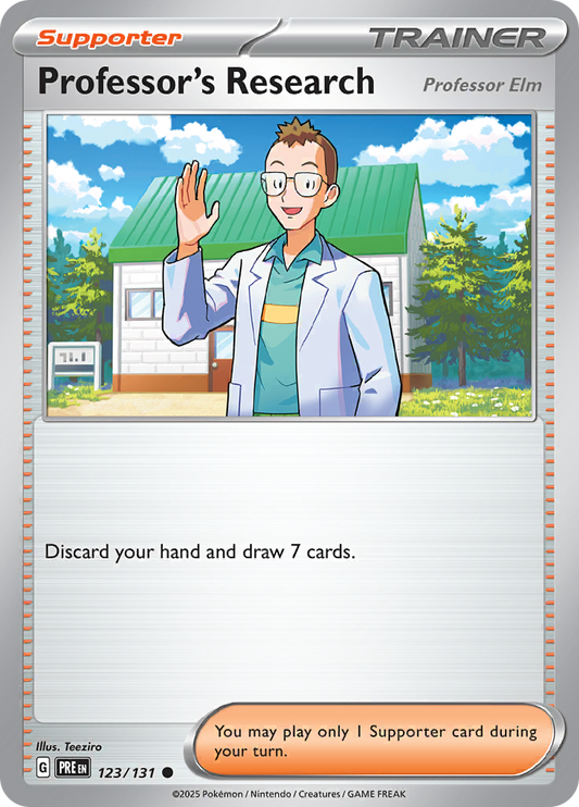 Prismatic Evolutions - 123/131 - Professor's Research (Professor Elm)