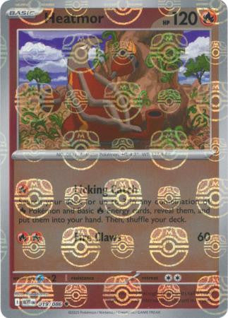 White Flare - 019/086 - Heatmor - Master Ball Reverse Holo