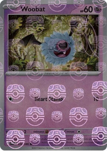 White Flare - 036/086 - Woobat - Master Ball Reverse Holo