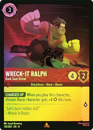 Reign Of Jafar - 135/204 - WreckâIt Ralph - Back Seat Driver - Foil