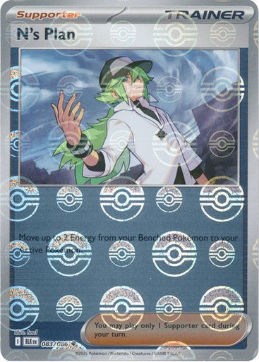 Black Bolt - 083/086 - N’s Plan - Poké Ball Reverse Holo