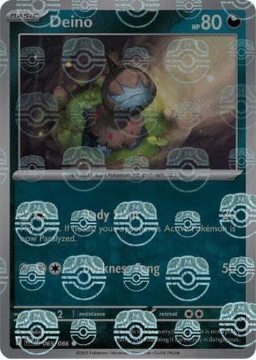 White Flare - 065/086 - Deino - Master Ball Reverse Holo