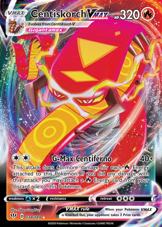 Darkness Ablaze - 034/189 - Centiskorch VMAX
