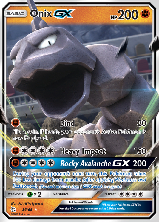 Hidden Fates - 036/068 - Onix GX