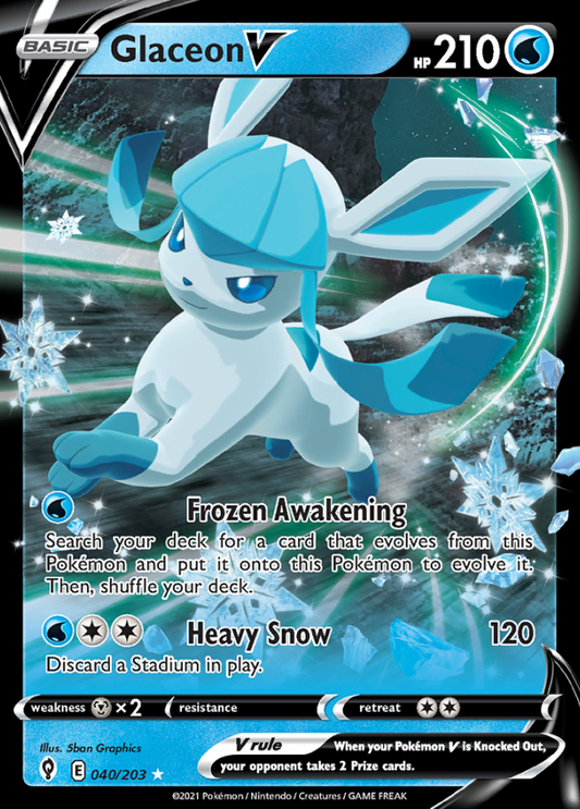 Evolving Skies - 040/203 - Glaceon V