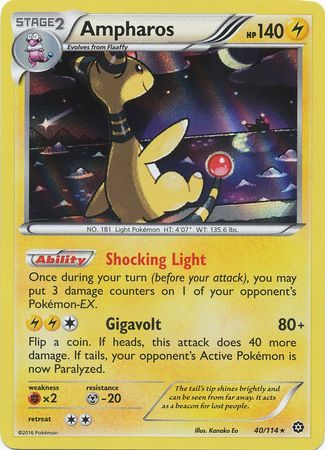Steam Siege - 040/114 - Ampharos - Holo
