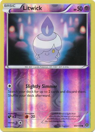 Steam Siege - 048/114 - Litwick - Reverse Holo