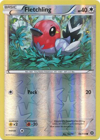 Steam Siege - 094/114 - Fletchling - Reverse Holo