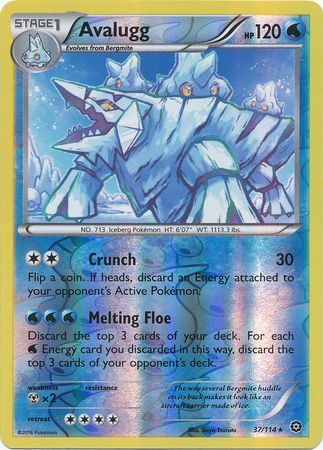 Steam Siege - 037/114 - Avalugg - Reverse Holo