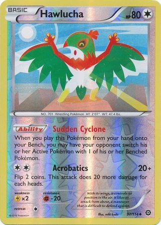 Steam Siege - 097/114 - Hawlucha - Reverse Holo