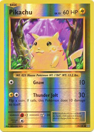 Evolutions - 035/108 - Pikachu - Reverse Holo